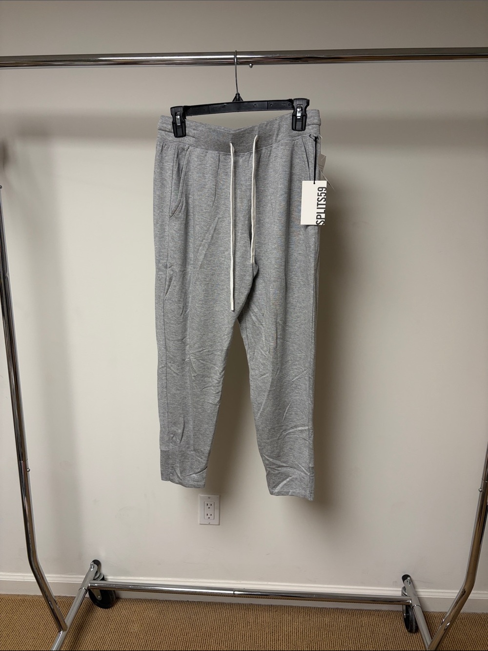 Splits59 reena sweatpants heather grey/off white